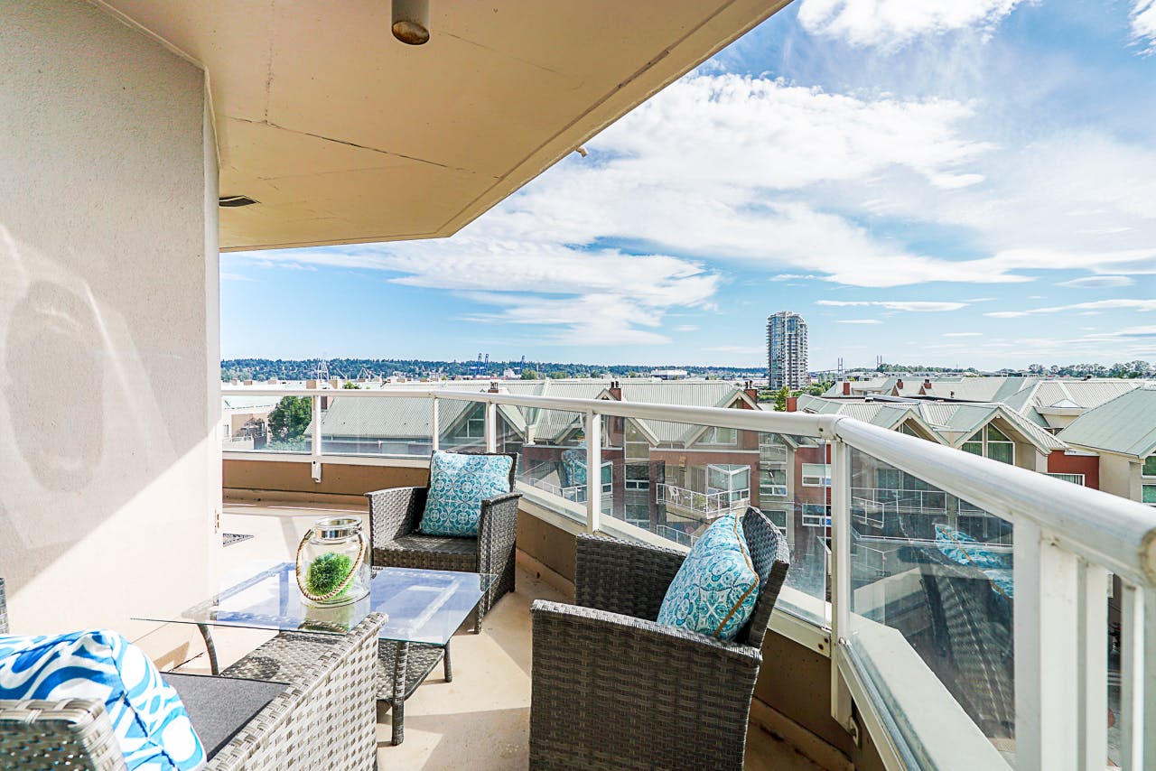 Wraparound Balcony For Sale Listing R2393421 Unit 701 1235 Quayside Drive New Westminster by RE/MAX and Adrienne Barnes PREC of yourvancouverhomes.com