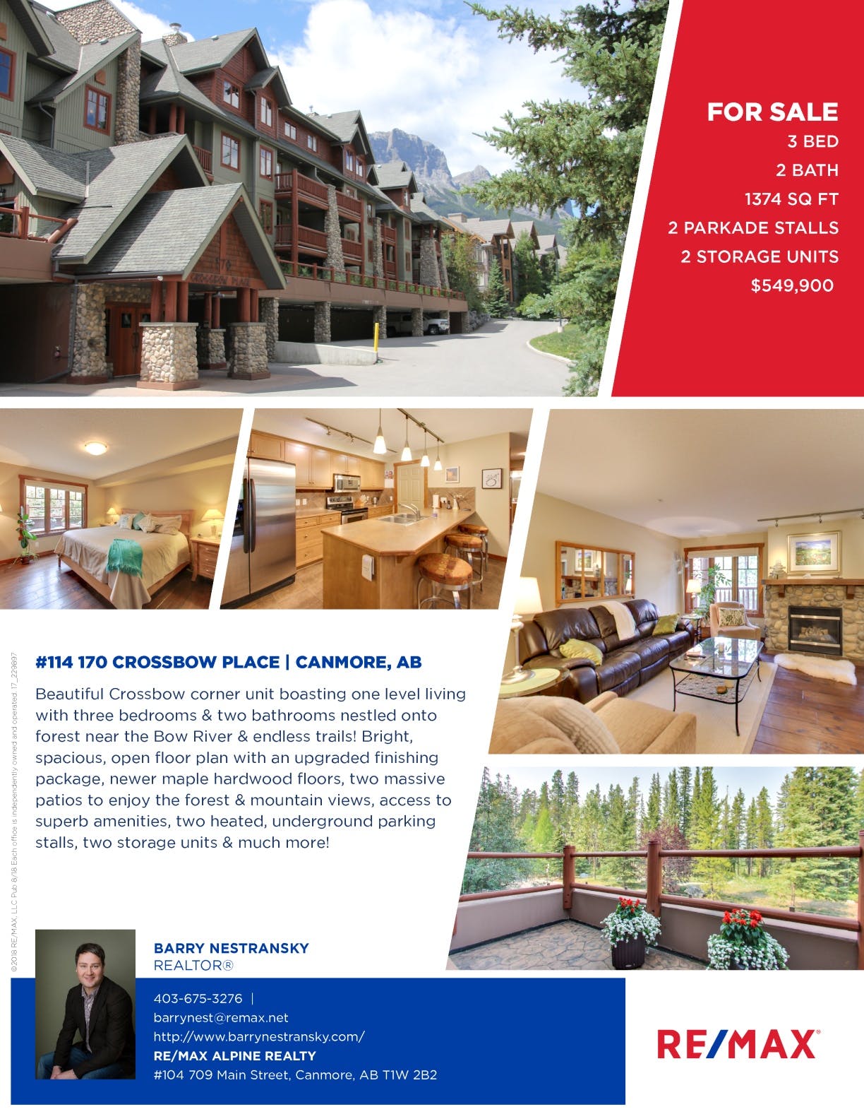 #114 170 Crossbow Place, Canmore