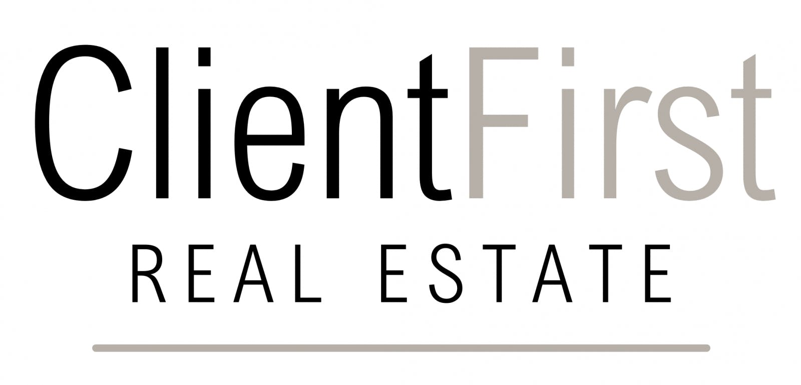 Client First real estate logo