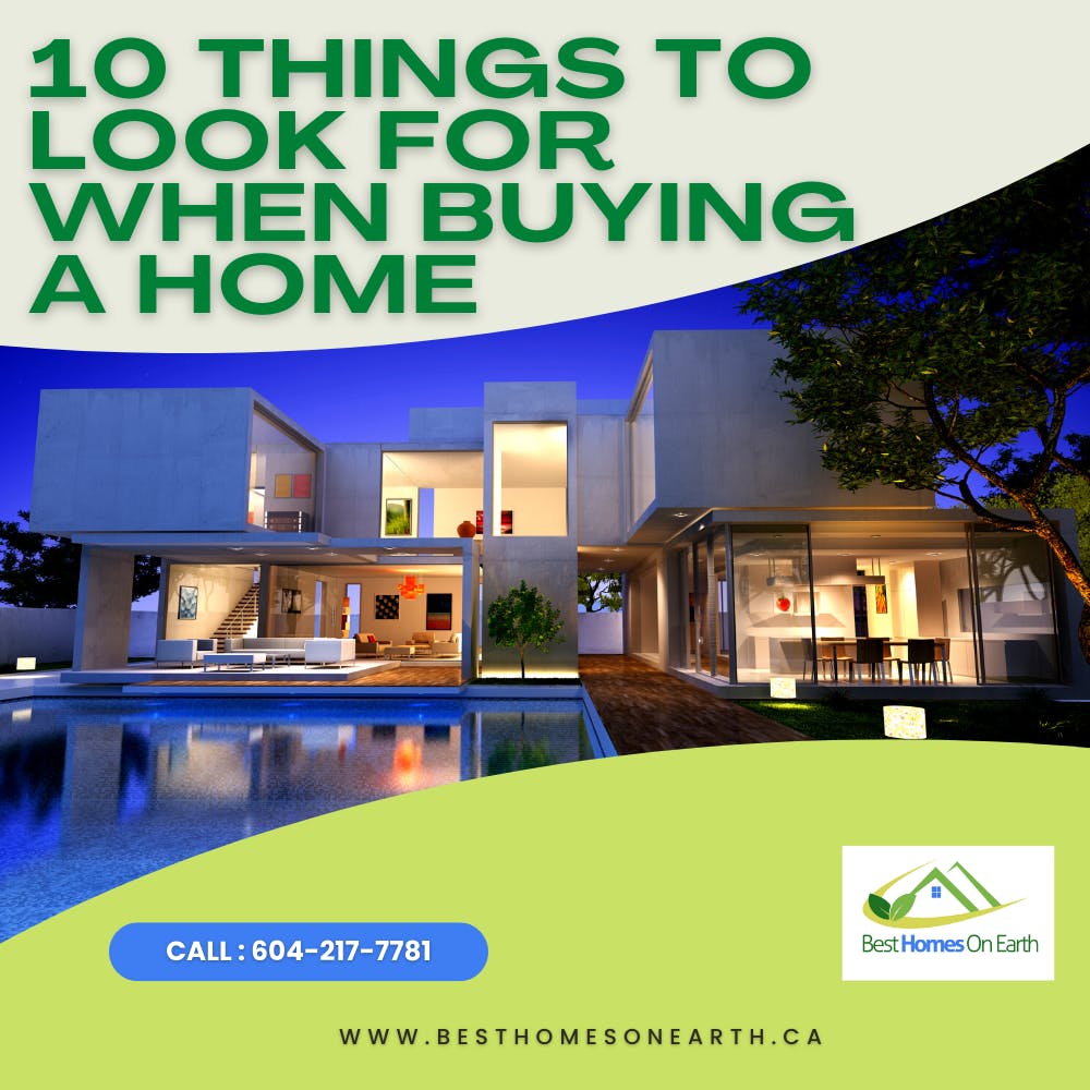 10 Things To Look For When Buying A Home