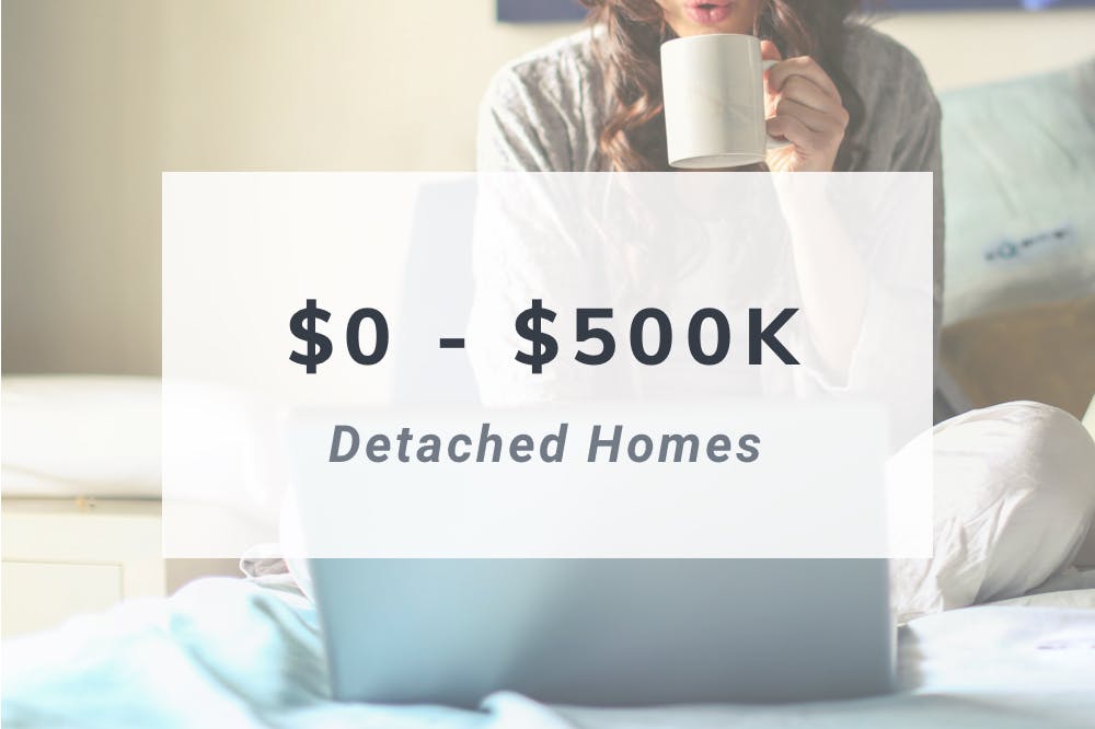 $0 - $500K detached homes